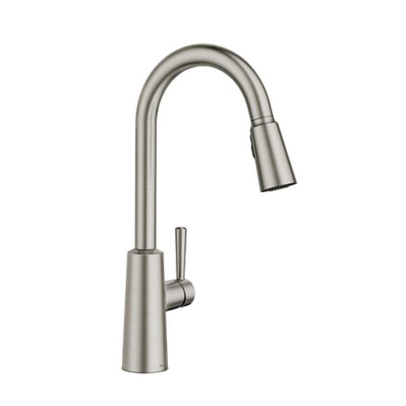 Moen Riley 7402SRS Pull-Down Kitchen Faucet Spot Resist Stainless Open Box B173